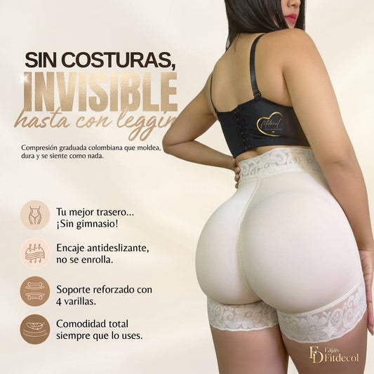 PANTY MOLDEADOR LEVANTACOLA CON TRIPLEREALZE🍑